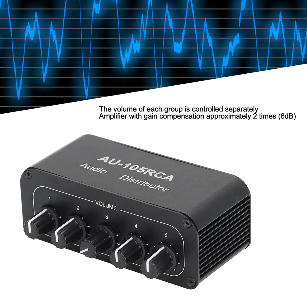 5-Way Audio Splitter