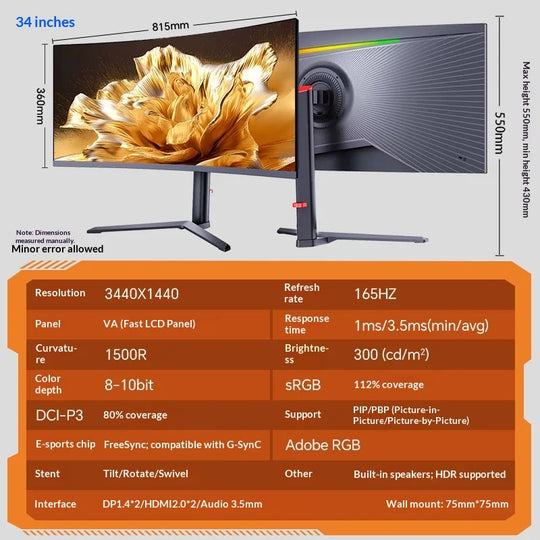 Ultra Wide Curved Monitor