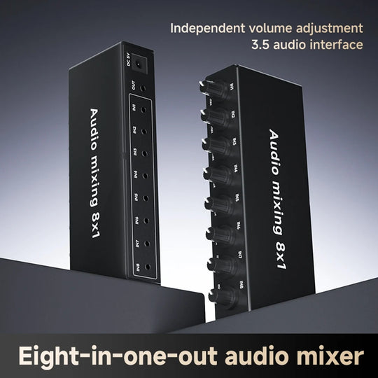 8-Port Audio Mixer