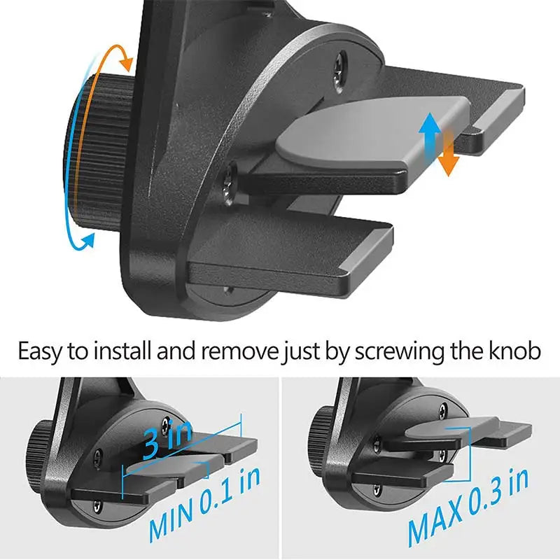 CD Slot Phone Mount