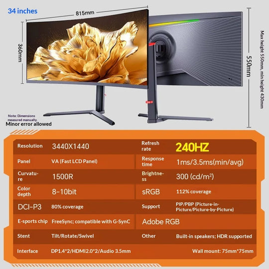 Ultra Wide Curved Monitor