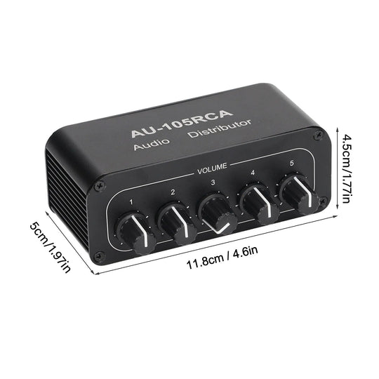 5-Way Audio Splitter