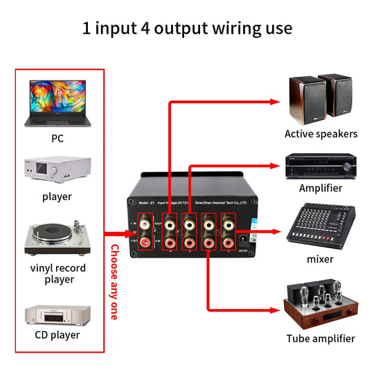 4-Port Audio Switch