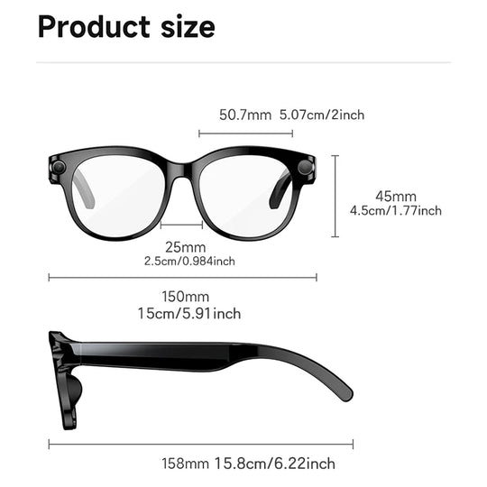 8MP Smart Glasses