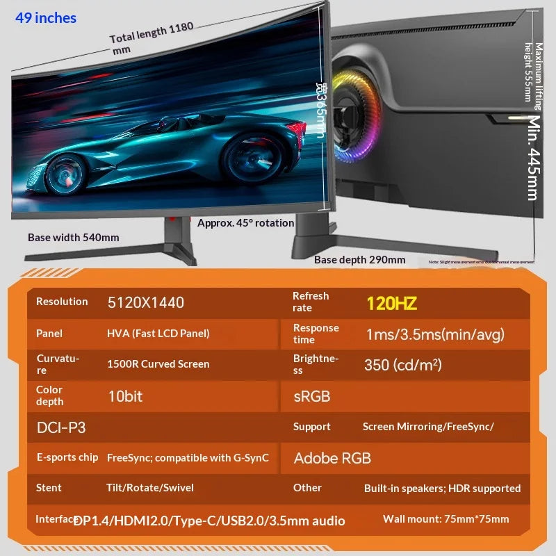 Ultra Wide Curved Monitor