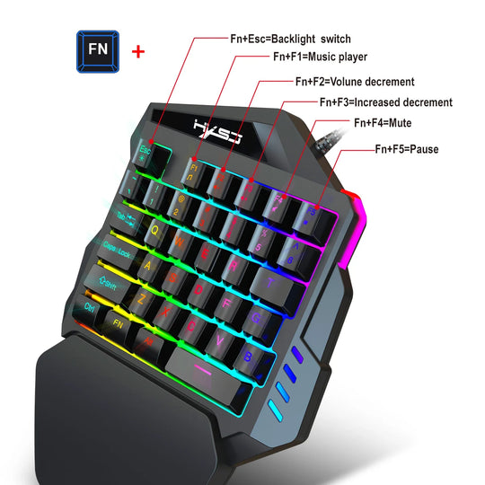 One Handed Gaming Keyboard