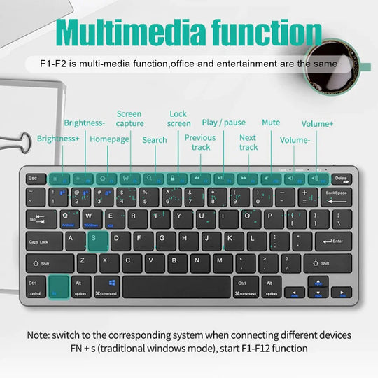 Wireless Bluetooth Keyboard