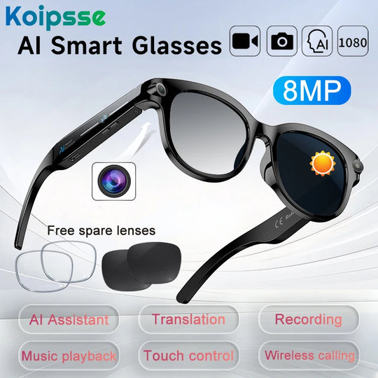 8MP Smart Glasses