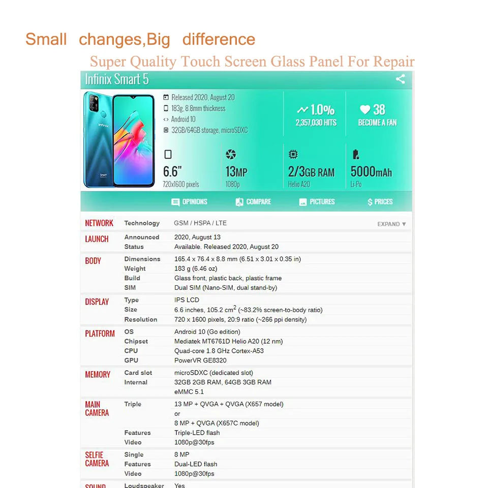 Infinix Screen Glass